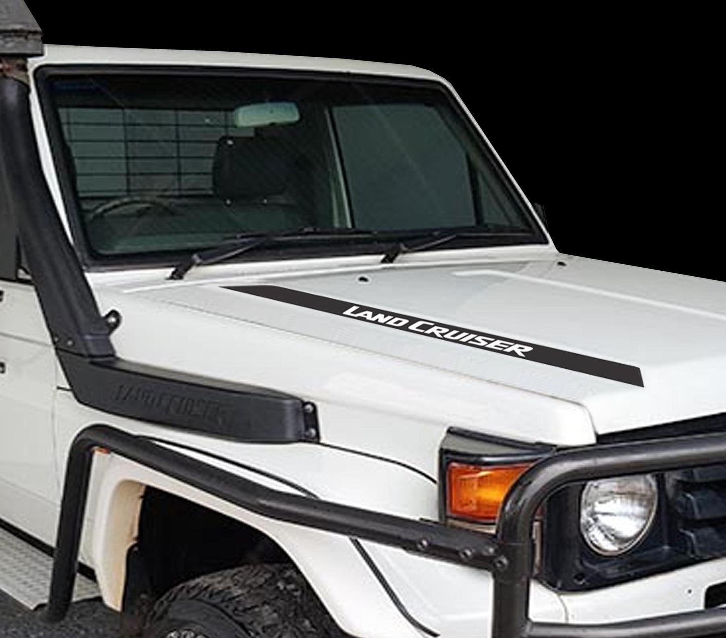 Land Cruiser 75 Series Bonnet Decals - Classic Design