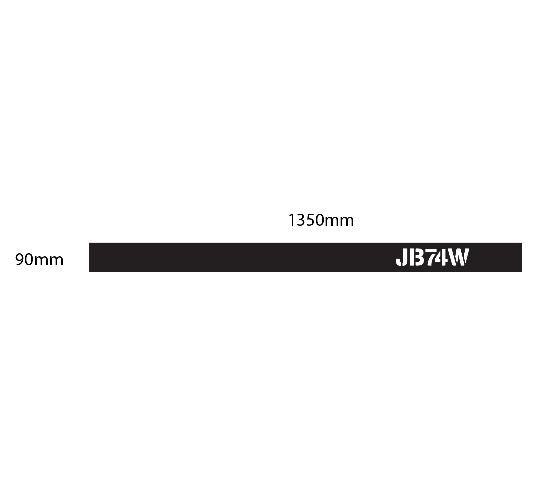 Suzuki Jimny Door Decals - JB74W Logo