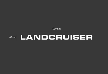 Land Cruiser Windscreen Banner - Solid Version