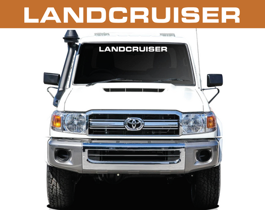 Land Cruiser Windscreen Banner - Solid Version