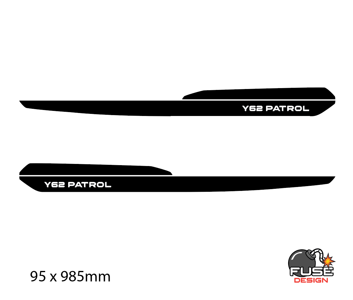 Patrol Y62 Series 1-4 Bonnet Decals