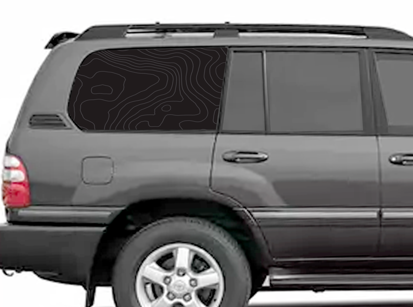 Landcruiser 100 / 105 Rear Quarter Window Decal - Contour Design
