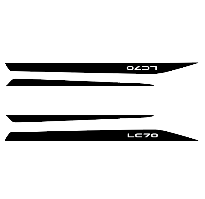 Land Cruiser 70 Series Bonnet Decals - LC70 2024+