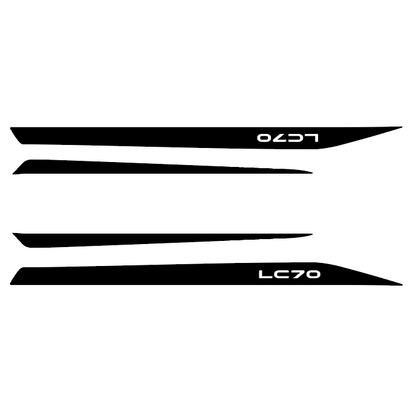 Land Cruiser 70 Series Bonnet Decals - LC70 2024+