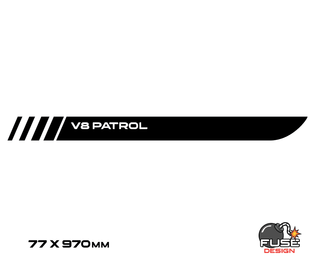 Patrol Y62 Series 5 Bonnet Decals