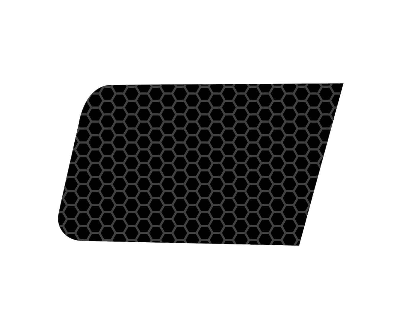 Patrol GU - Rear Quarter Window - Hexagon Design