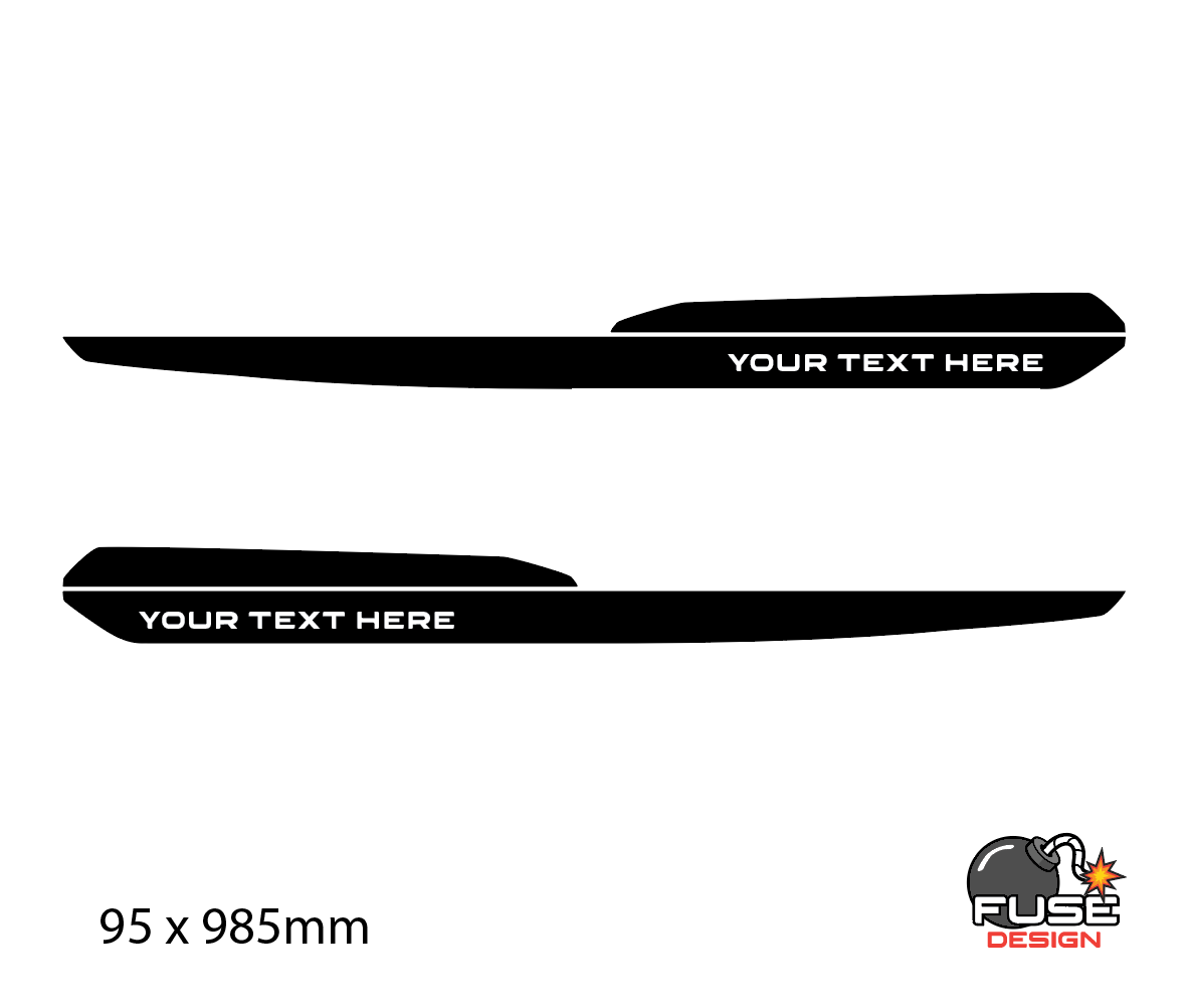 Patrol Y62 Series 14 Decals Custom Text FUSE DESIGN
